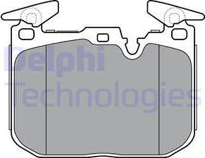 Delphi LP3383 - Bromsbeläggssats, skivbroms xdelar.se