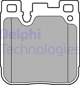 Delphi LP3249 - Bromsbeläggssats, skivbroms xdelar.se