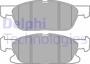 Delphi LP3704 - Bromsbeläggssats, skivbroms xdelar.se