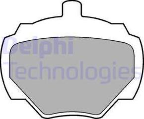 Delphi LP211 - Bromsbeläggssats, skivbroms xdelar.se