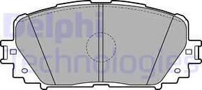 Delphi LP2123 - Bromsbeläggssats, skivbroms xdelar.se