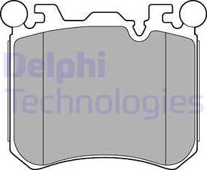 Delphi LP2287 - Bromsbeläggssats, skivbroms xdelar.se