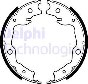 Delphi LS1999 - Bromsbackar, sats xdelar.se