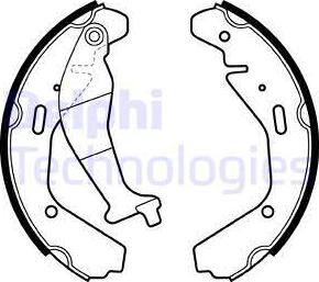 Delphi LS1990 - Bromsbackar, sats xdelar.se