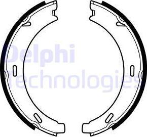 Delphi LS1958 - Bromsbackar, sats, parkeringsbroms xdelar.se