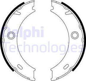 Delphi LS1917 - Bromsbackar, sats, parkeringsbroms xdelar.se