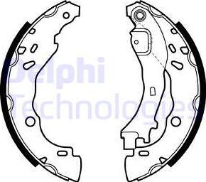 Delphi LS1975 - Bromsbackar, sats xdelar.se