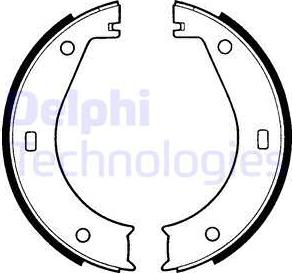 Delphi LS1573 - Bromsbackar, sats, parkeringsbroms xdelar.se