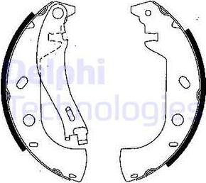 Delphi LS1847 - Bromsbackar, sats xdelar.se