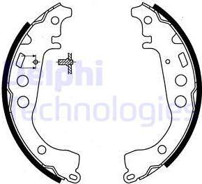 Delphi LS1854 - Bromsbackar, sats xdelar.se