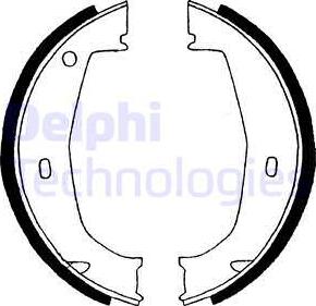 Delphi LS1851 - Bromsbackar, sats xdelar.se