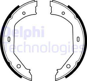 Delphi LS1857 - Bromsbackar, sats, parkeringsbroms xdelar.se