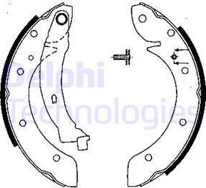 Delphi LS1838 - Bromsbackar, sats xdelar.se