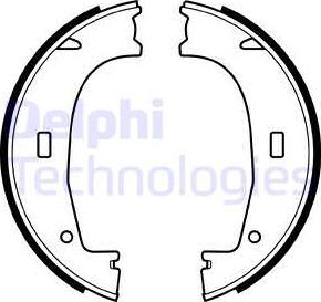 Delphi LS1704 - Bromsbackar, sats, parkeringsbroms xdelar.se