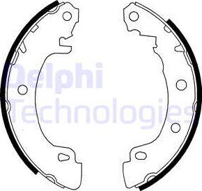 Delphi LS1724 - Bromsbackar, sats xdelar.se