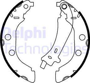 Delphi LS1723 - Bromsbackar, sats xdelar.se