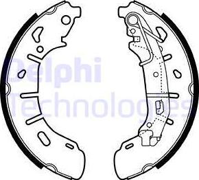 Delphi LS2050 - Bromsbackar, sats xdelar.se