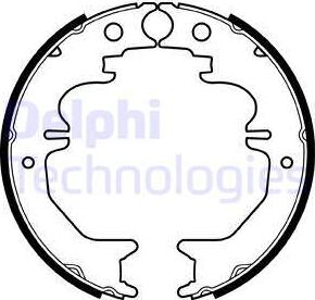 Delphi LS2053 - Bromsbackar, sats, parkeringsbroms xdelar.se