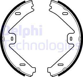 Delphi LS2036 - Bromsbackar, sats, parkeringsbroms xdelar.se