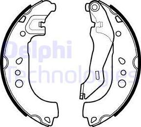 Delphi LS2107 - Bromsbackar, sats xdelar.se