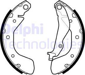 Delphi LS2134 - Bromsbackar, sats xdelar.se