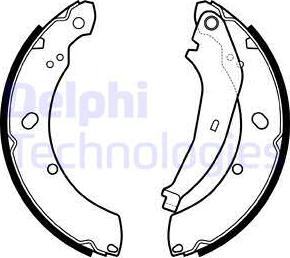 Delphi LS2136 - Bromsbackar, sats xdelar.se