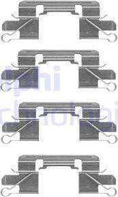 Delphi LX0528 - Tillbehörssats, skivbromsbelägg xdelar.se