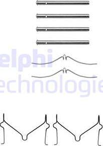 Delphi LX0143 - Tillbehörssats, skivbromsbelägg xdelar.se