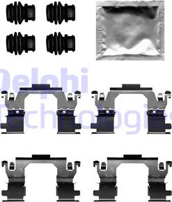 Delphi LX0709 - Tillbehörssats, skivbromsbelägg xdelar.se