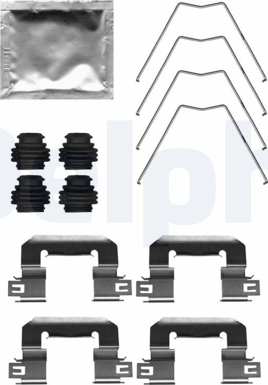 Delphi LX0712 - Tillbehörssats, skivbromsbelägg xdelar.se