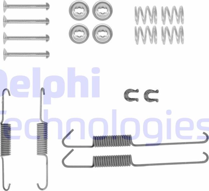 Delphi LY1434 - Tillbehörssats, bromsbackar xdelar.se