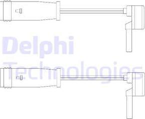 Delphi LZ0153 - Varningssensor, bromsbeläggslitage xdelar.se