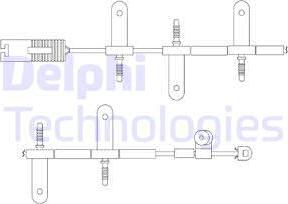 Delphi LZ0164 - Varningssensor, bromsbeläggslitage xdelar.se