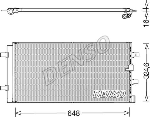 Denso DCN02044 - Kondensor, klimatanläggning xdelar.se