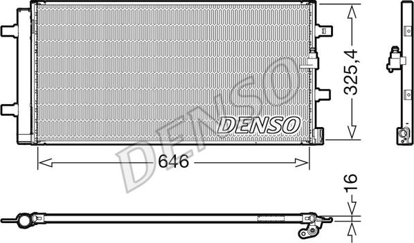 Denso DCN02041 - Kondensor, klimatanläggning xdelar.se