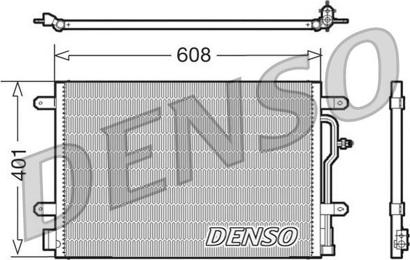 Denso DCN02011 - Kondensor, klimatanläggning xdelar.se