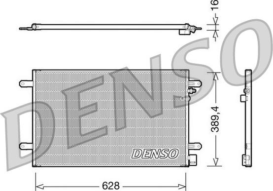 Denso DCN02017 - Kondensor, klimatanläggning xdelar.se