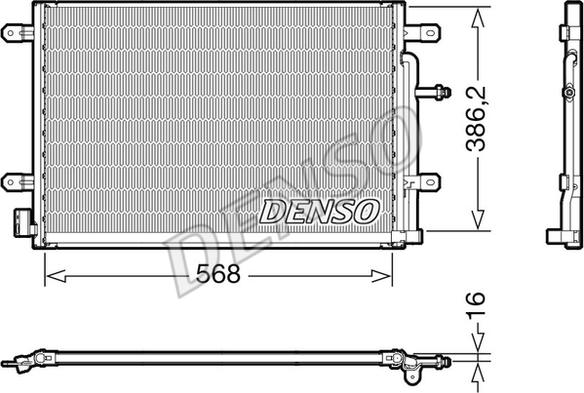 Denso DCN02038 - Kondensor, klimatanläggning xdelar.se