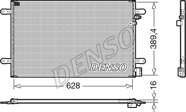 Denso DCN02037 - Kondensor, klimatanläggning xdelar.se