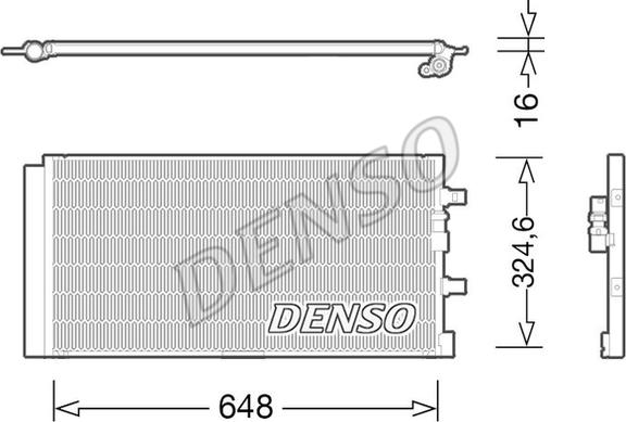 Denso DCN02024 - Kondensor, klimatanläggning xdelar.se