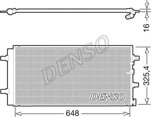 Denso DCN02021 - Kondensor, klimatanläggning xdelar.se