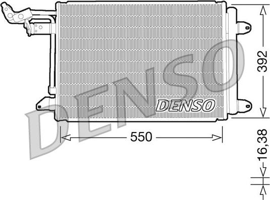 Denso DCN32002 - Kondensor, klimatanläggning xdelar.se