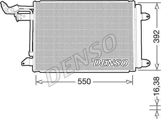 Denso DCN32032 - Kondensor, klimatanläggning xdelar.se