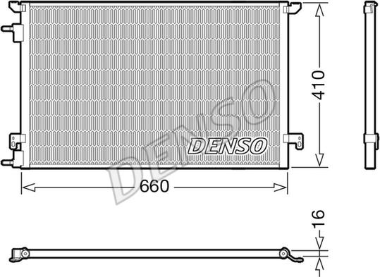 Denso DCN20045 - Kondensor, klimatanläggning xdelar.se