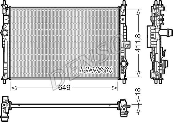 Denso DRM21103 - Kylare, motorkylning xdelar.se