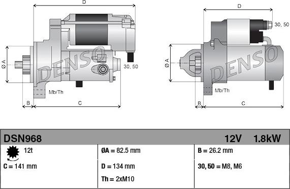 Denso DSN968 - Startmotor xdelar.se