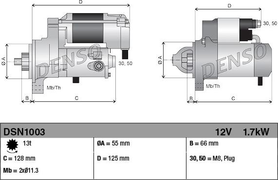 Denso DSN1003 - Startmotor xdelar.se