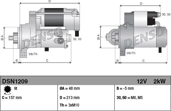 Denso DSN1209 - Startmotor xdelar.se