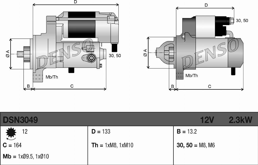 Denso DSN3049 - Startmotor xdelar.se