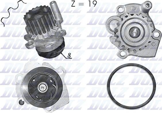 DOLZ A236 - Vattenpump xdelar.se